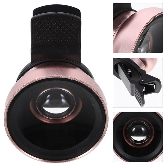 Worgeous Smartphone Macro Lens Camera Lens Rose Gold 1Pack 5.2X3.5Cm