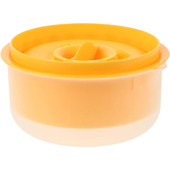 Worgeous 1Set Egg Separator for Home Users Round Yellow 13.00X13.00X7.00Cm Food-Grade Pp