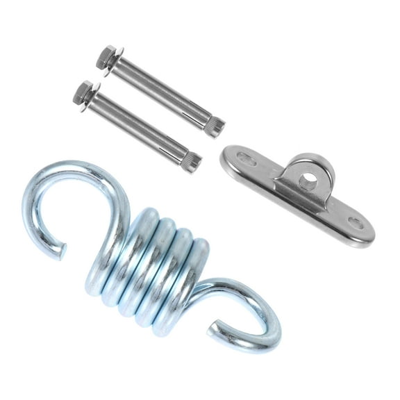 Worgeous 1Set Heavy Duty Hammock Hanging Kit Hammock Hooks Spring Tool