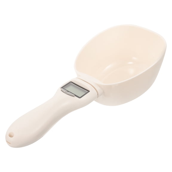 FONDOTIN Grey Electronic Spoon Scale Digital Display for Food and Pet Measurement