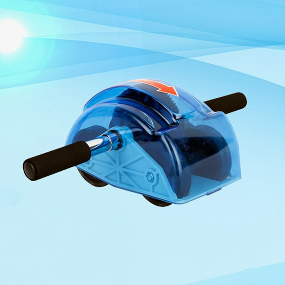 Worgeous 1Set Round Blue Abdominal Roller for Abdominal Exercise Equipment Core Strength Improvement