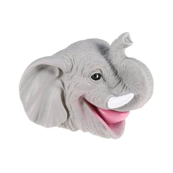 Worgeous 1pc Children Elephant Shape Hand Puppet Plastic Gift Toy Realistic Novelty Playings