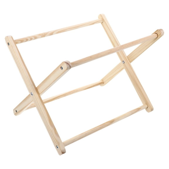 Worgeous 1pc Desktop Storage Holder Magazine Newspaper Display Rack Wood Storage Rack