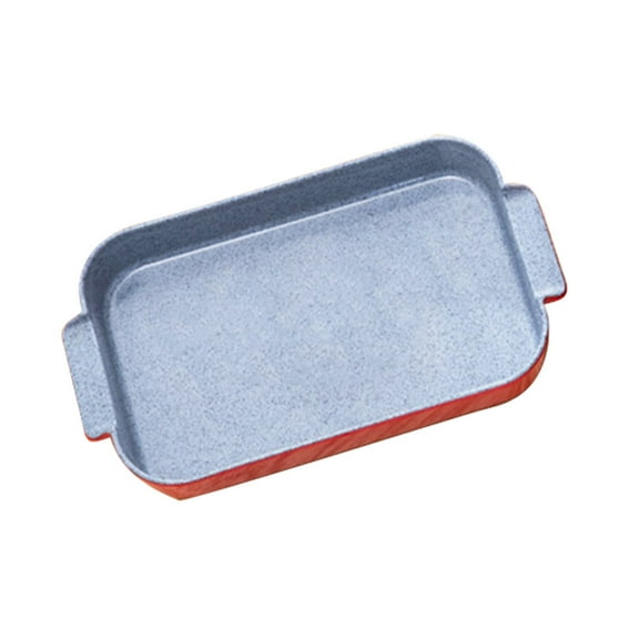RENACLIPY Red Rectangular Multifunctional mine Crayfish Storage Plate for Home and Restaurant