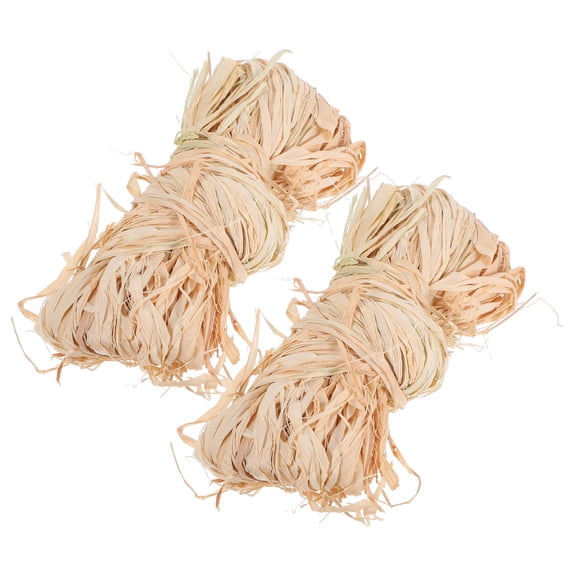 Worgeous 2 Bundles Patch Nutcracker Natural Raffia 100.00X0.50X0.05CM Beige
