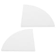 thumbnail image 1 of Worgeous  2 PCS Decorative Partitions Wall Shelf Double-sided Accessories Small Rack Corner Bookshelves White, 1 of 8