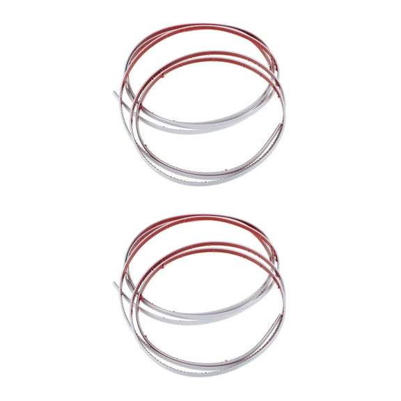 Worgeous  2 PCS Edge Banding Strip for Furniture Pvc Corner Trim White