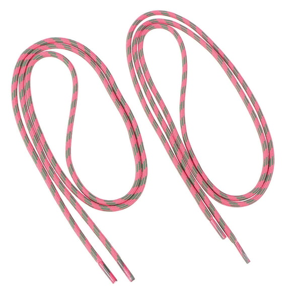 COSMOBETTY 2-Pack Rosy Flat High-Density Jacquard Replacement Laces for Casual Athletic Boots and Sneakers