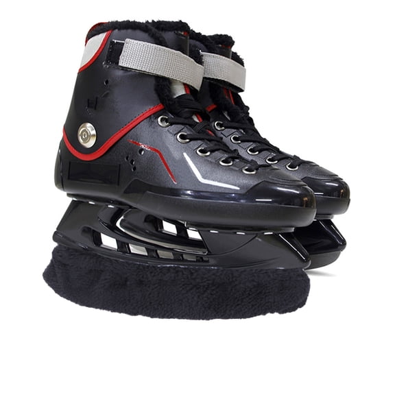 RENACLIPY 2Pair Durable Black Ice Skate Covers with Moisture Absorbing Liner for Skate Protection