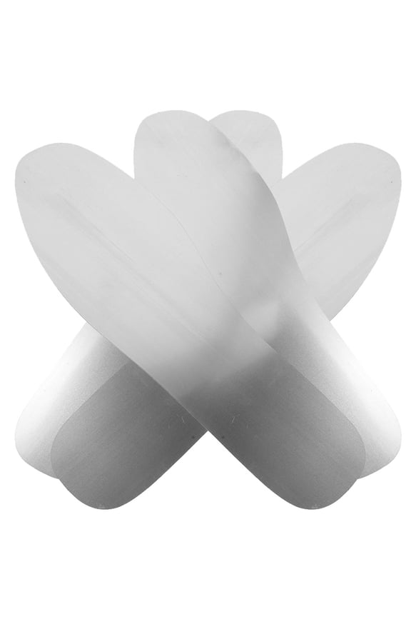 Anti-Slip Metal Insoles Silver 2 Pair 11.0X3.7In