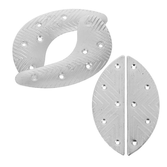 COSMOBETTY Sole Heel Repair Metal 2Pairs 6.6x2.1x0.2in