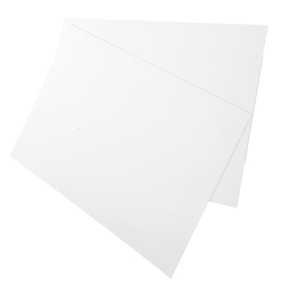 WORGEOUS  2 Pcs Aluminum Business Card Blanks Sign Hanging Picture White