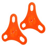 Worgeous 2-Pack Orange Manual Tea Cup Sealing Film Plates for Bubble Tea Machine Accessories