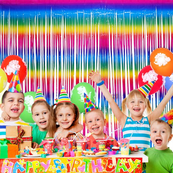 Worgeous 2 Pcs Decoration Backdrop Decorations Iridescent