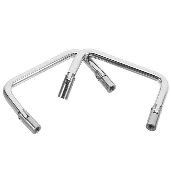 Worgeous 2 Pcs Door Pulls Commerical Handle Outdoor Old-fashioned Tiered Silver