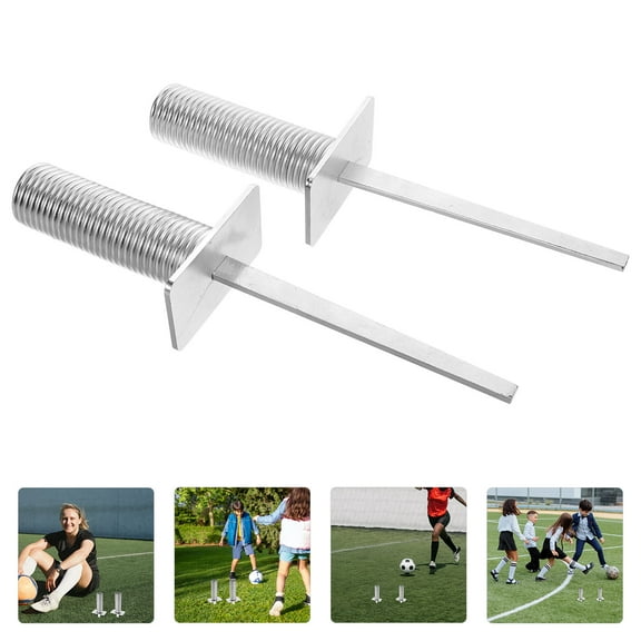 Raindrops Training Ground Nail Silver Iron 2Pcs