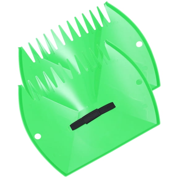 WORGEOUS 2 Pcs Cleaning Clip Rakes for Gardening Broom Outdoor Crusher Tools Green