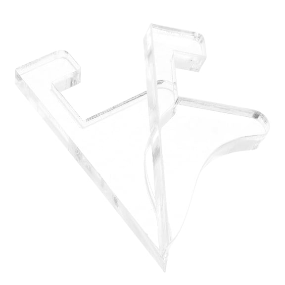 Worgeous 2 Pcs Logo Frame Decorations Photo Frame Stand 10.00X4.50X1.00CM Transparent