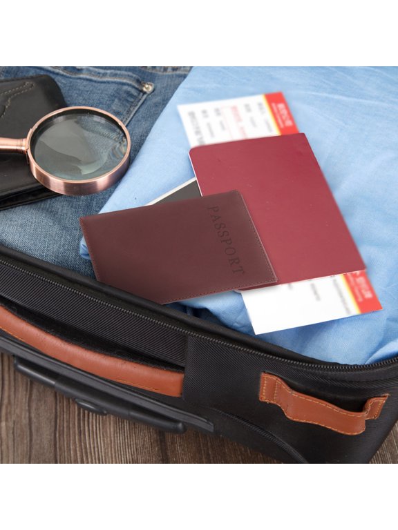 2 Pcs Outdoor Document Holder Passport Organizer ID Folder Credit Cards Travel