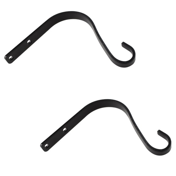 Worgeous Heavy Duty Metal Hook Black 2Pcs 5Inch Rustic Accessory