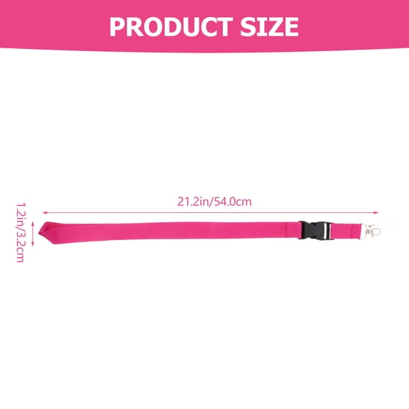 FONDOTIN 2Pcs Polyester Phone Neck Strap Rosy Decorative Hanging Rope for Phone and Key Pendant