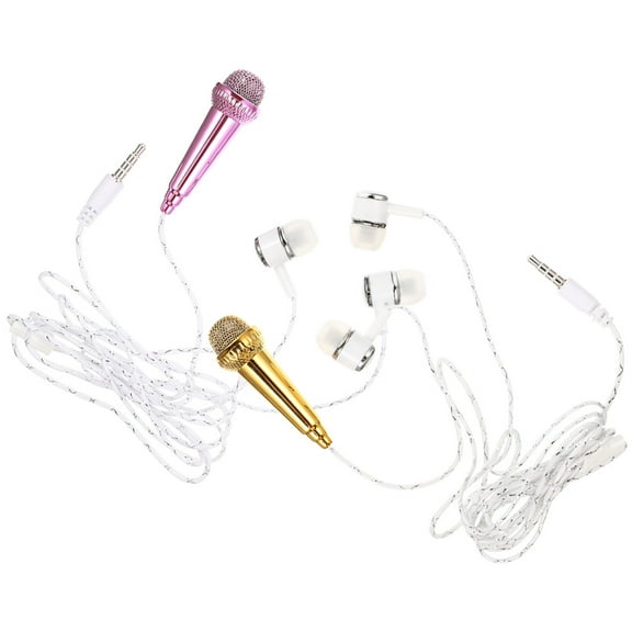 Worgeous  2 Pcs Portable Tiny Microphone Mini Sturdy Language Training