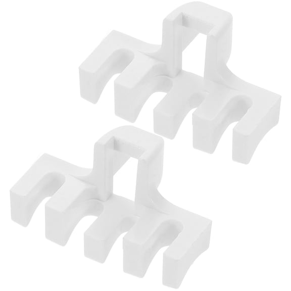 Worgeous  2 Pcs Racket Protective Adapter Wire Pulling Machine Tools Badminton Tennis White