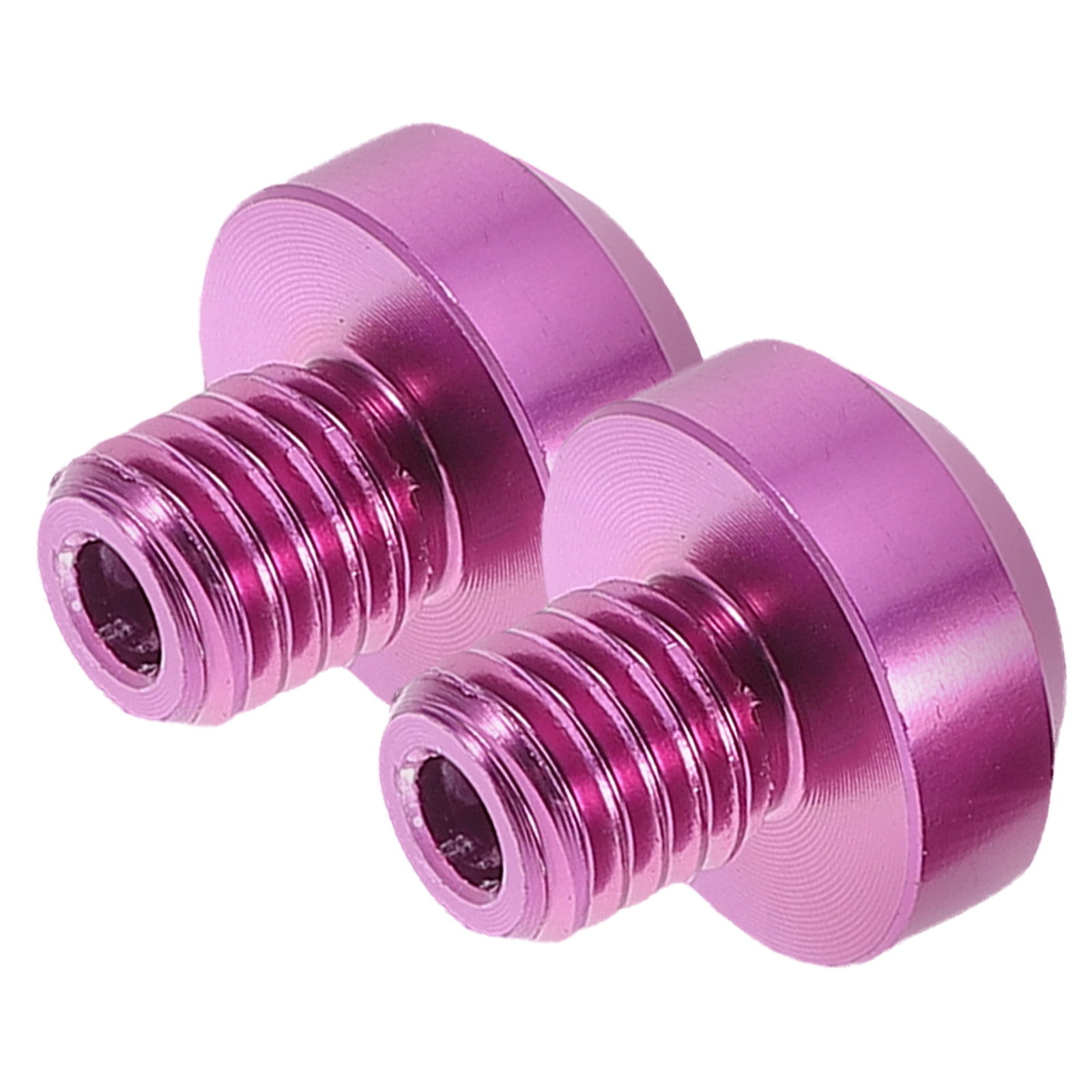 Worgeous  2 Pcs Rear View Mirror Motorcycle Universal Bumper Reflector Screw
