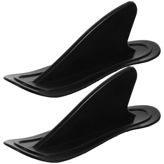 Worgeous 2 Pcs River Fins for Inflatable Kayak Portable Surf Board Black