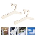 thumbnail image 1 of COSMOBETTY Coat Hangers Wood for Kids Clothes Displaying Home Decor Parents 2Pcs 11.8X4.1In, 1 of 8