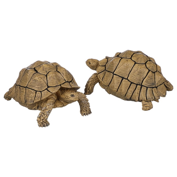 Worgeous 2 Pcs Simulated Turtle Model Child 10.00X6.30X5.00CM