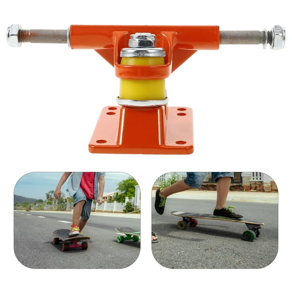 Worgeous 2 Pcs Skateboard Bridge Trucks Skateboards Accessories Child Orange