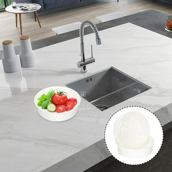 Worgeous 2 Pcs Stackable Steamer Insert Pans Dim Sum Basket Rice White