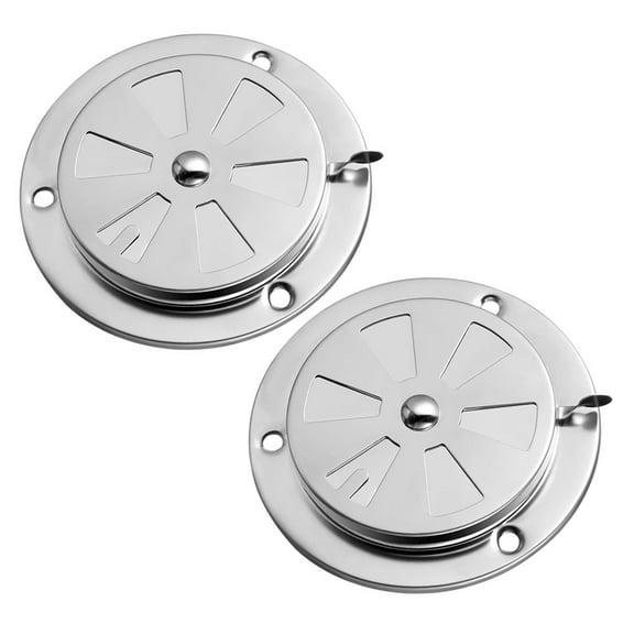 2 Pcs Adjustable Stainless Steel Air Vent Cover for Dryer Oven BBQ Grill for Ventilation and Heat Dissipation