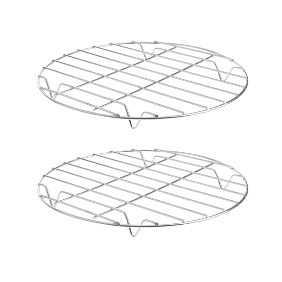 Worgeous bbq stand Round Barbecue Grill Silver 2pcs