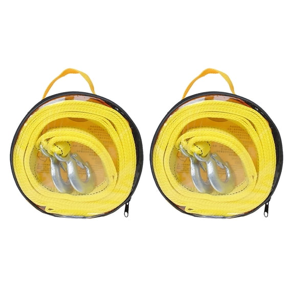 Phenofice truck tow strap Winch Rope Iron Hook Adventure Enthusiasts Emergency Situations 2Pcs