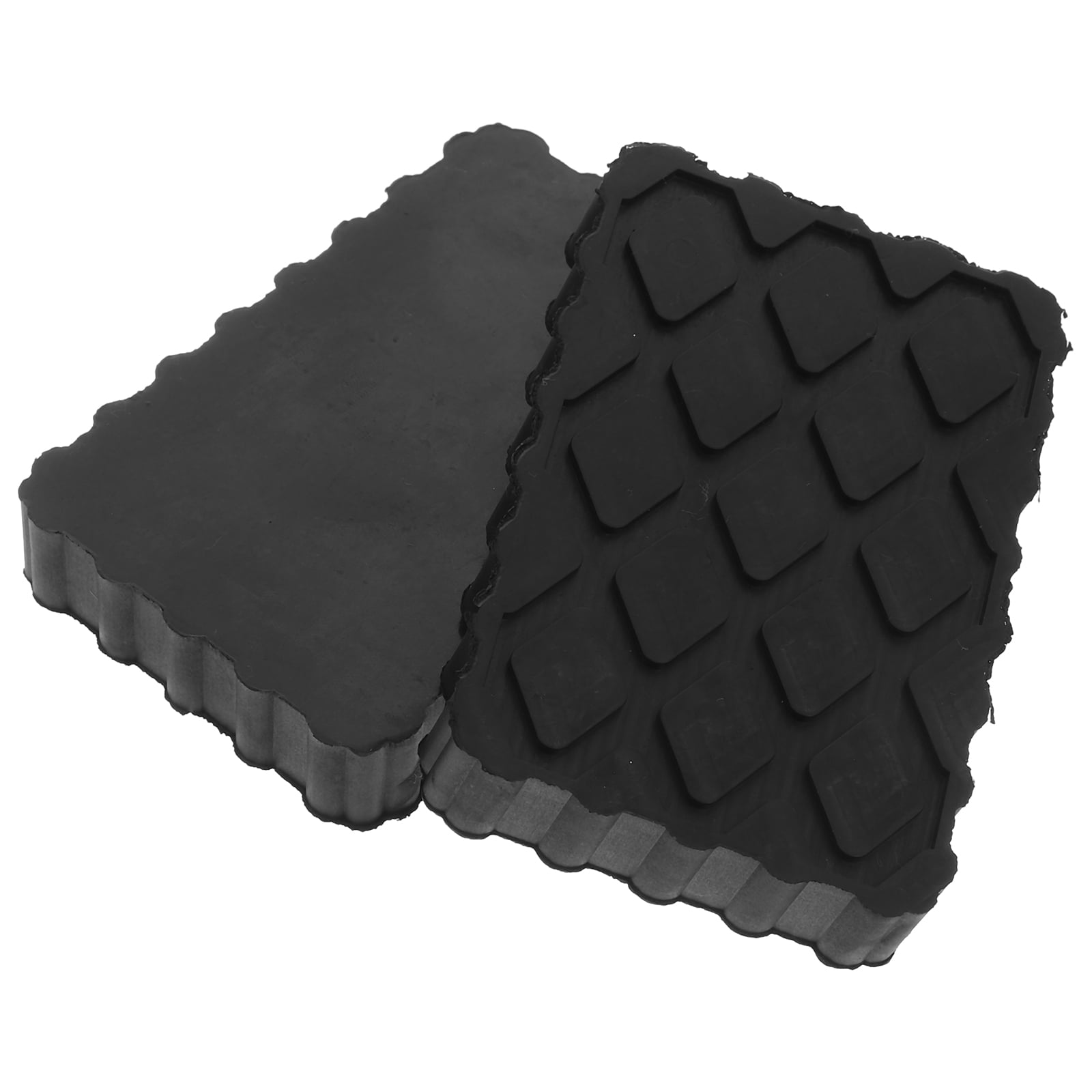 Worgeous 2 Pcs Trailer Stabilizer Jacks Car Lift Blocks Rubber Pad