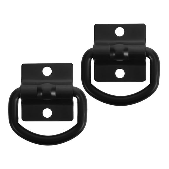 RENACLIPY 2pcs Car Trunk Hooks Secure Anchors Cargo Transportation Black Heavy Duty