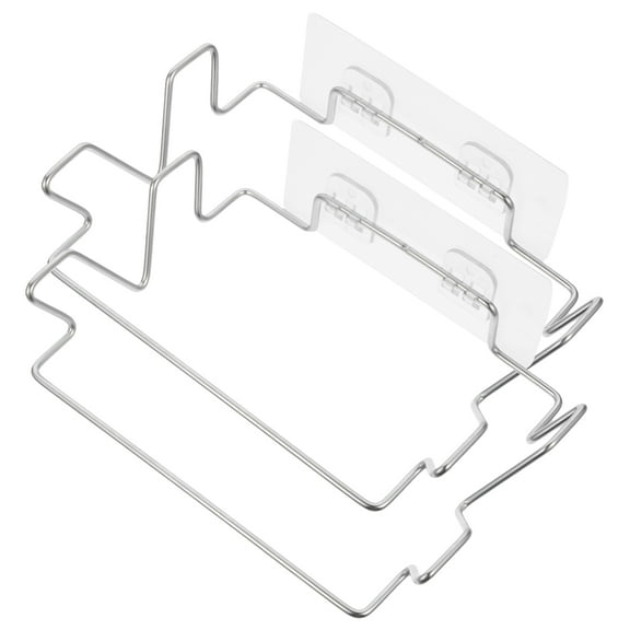 RENACLIPY Wall Mount Trash Bag Holder, Stainless Steel , Organizer, 2 Pack