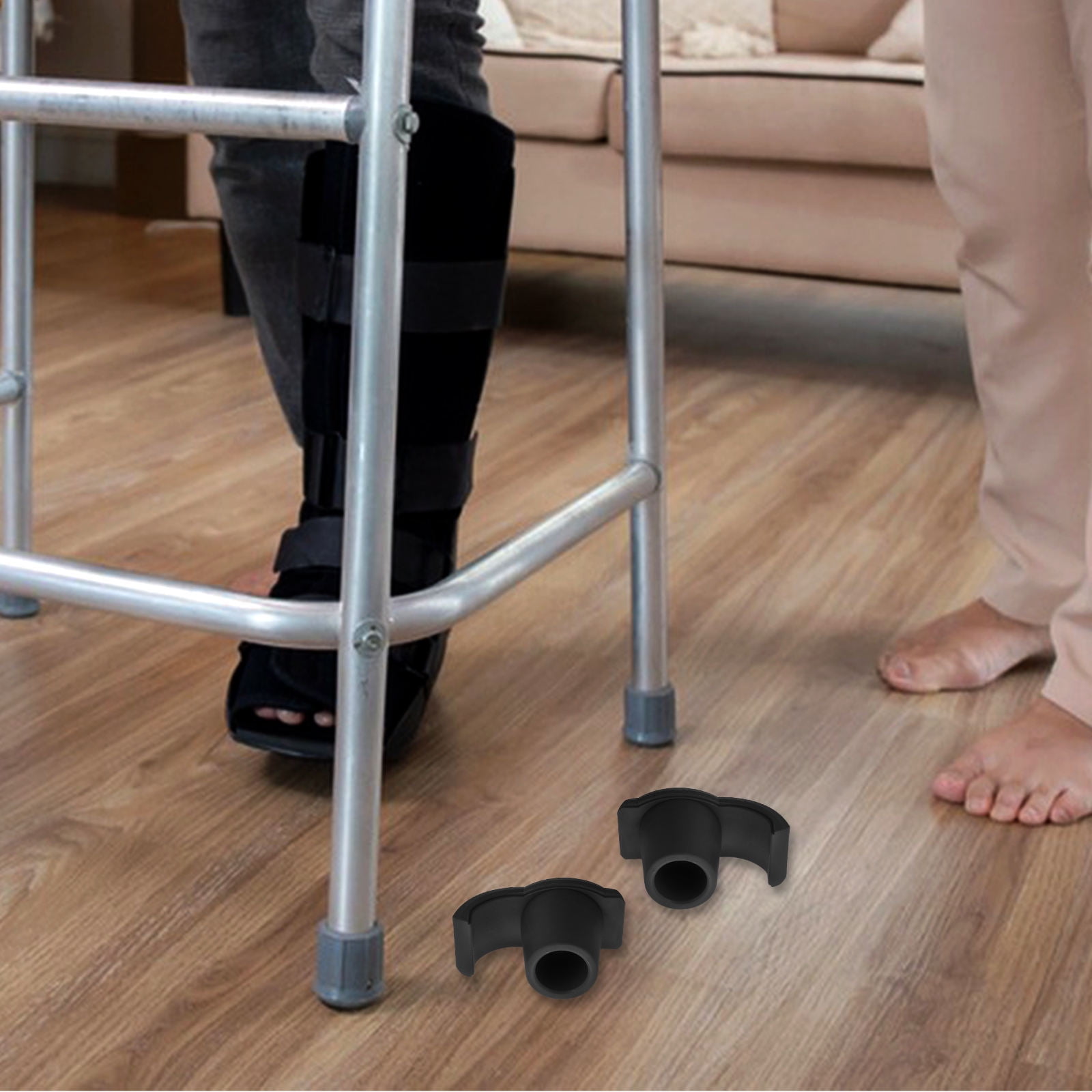 Worgeous 2 Pcs Walker Skis Glides For Folding Walkers Walker Glides For Seniors Essentials Walker Accessories Rubber Walker Glides Walker Feet Replacement