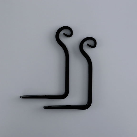 Worgeous 2 Pcs Wall Hanging Rack Plant Pots Indoor Hook Hangers Black