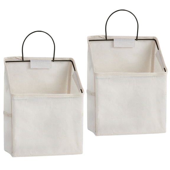 SWETRACE Door Hanging Storage Bag White Cotton Cloth 2Pcs