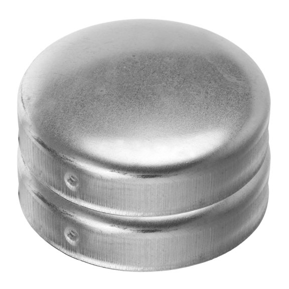 Worgeous 2 Pcs Warning Column Cap Galvanized Fence Post Covers Silver