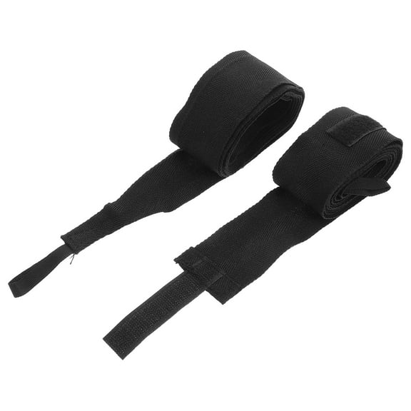 WHAMVOX Black Cotton Hand Wraps for Boxing with Long Length and Stable Protection Comfortable and Durable 2 Rolls