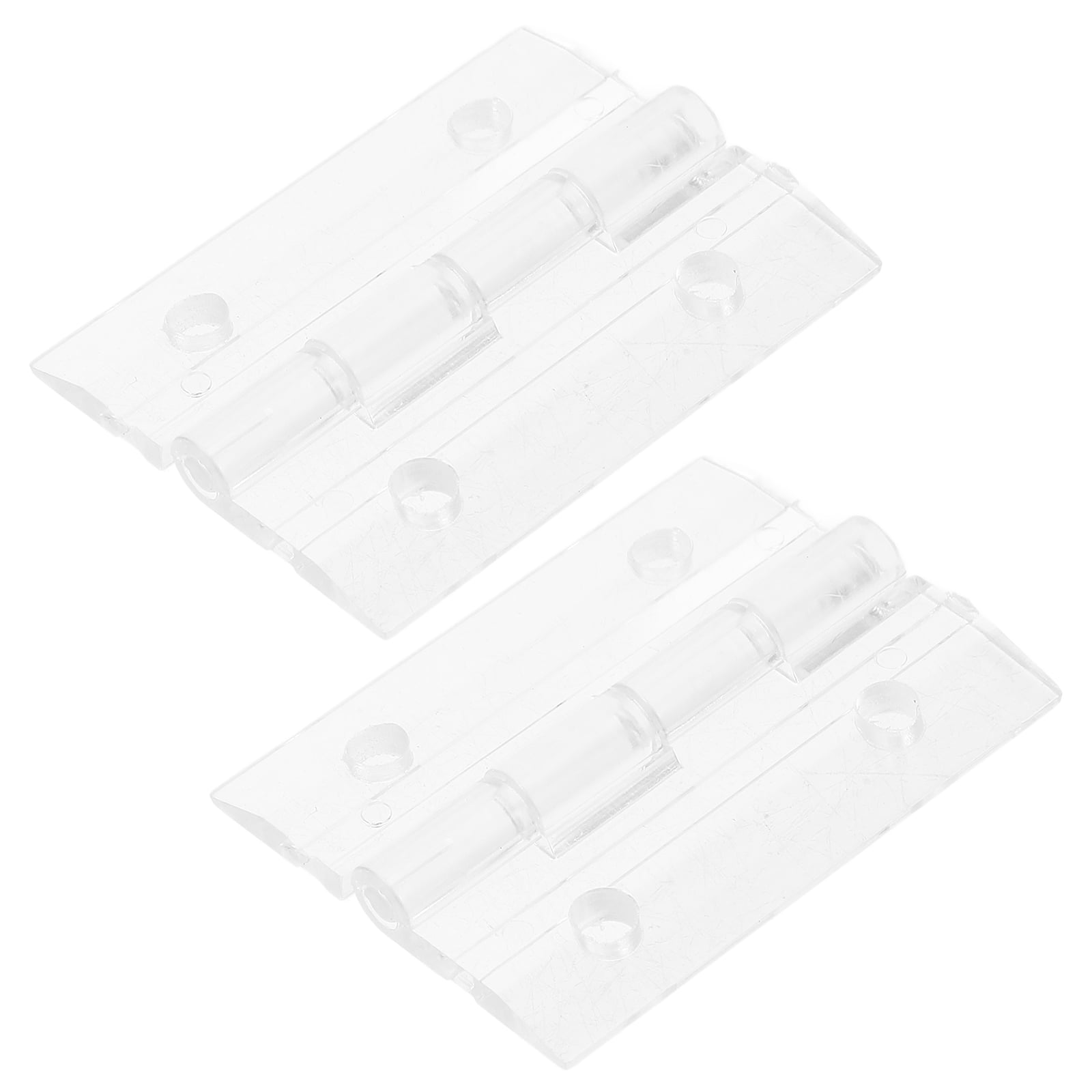 HOOWIFFY Transparent Acrylic Folding Hinge 2 Sets Replacement Hardware ...