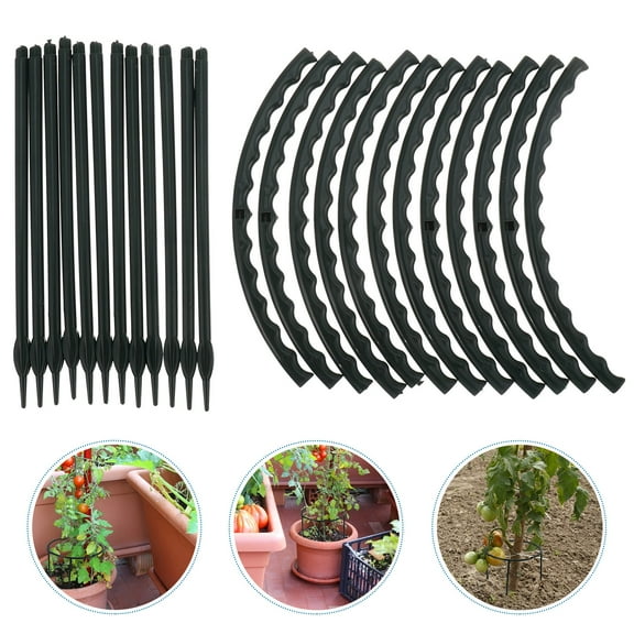 Worgeous  2 Sets Flower Pergola Garden Support Holder Stands Plants Indoor Rack Green