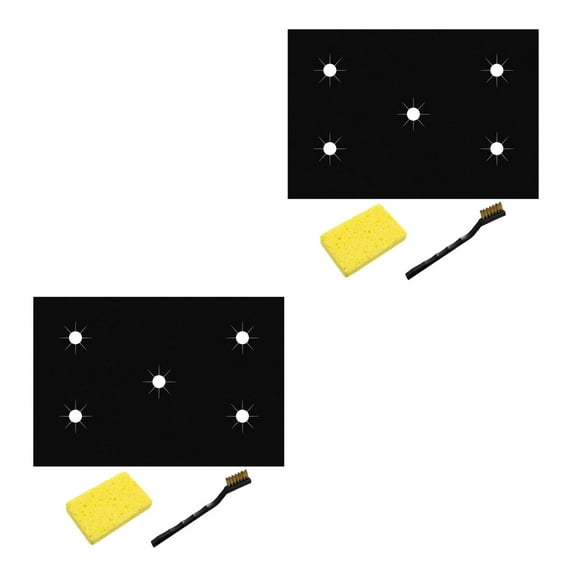 Luxshiny Gas Stove Top Liners PTFE Glass Fiber Easy Cleaning Reusable 2 Sets 31.83X21.22In