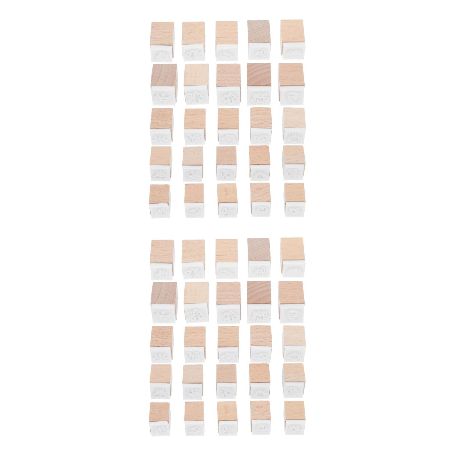 Worgeous 2 Sets Of Week Stamp For Journaling Wooden Week Stamps ...