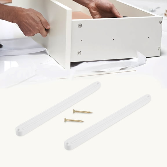 Worgeous 2 Sets Rails Drawer Slides Slide Rail Accessories 23.50X1.60X1.40CM White