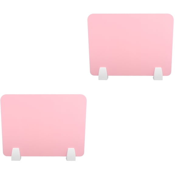 Worgeous 2 Sets  Shield Barrier Desk Partition Screen Desk Divider Board Countertop Students Sneeze Guard